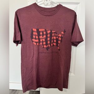 Men’s Burgundy Ariat T-shirt